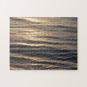 Sunrise on Ocean Waters Calming Photography Jigsaw Puzzle