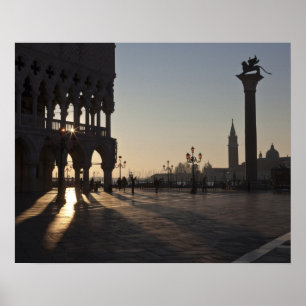 Sunrise on Plaza San Marco Poster