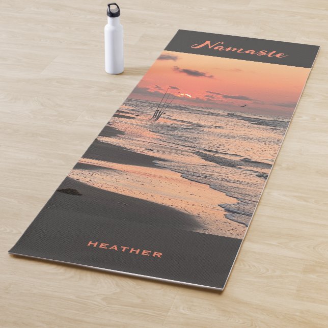 Sunrise on Texas Coast, Personalized  Yoga Mat (In Situ)