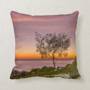 Sunrise On The Beach Armação Throw Pillow