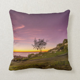 Sunrise On The Beach In Florianopolis Throw Pillow