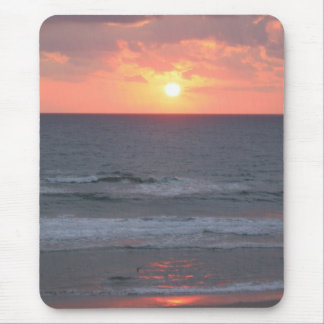 Sunrise on the beach mouse pad
