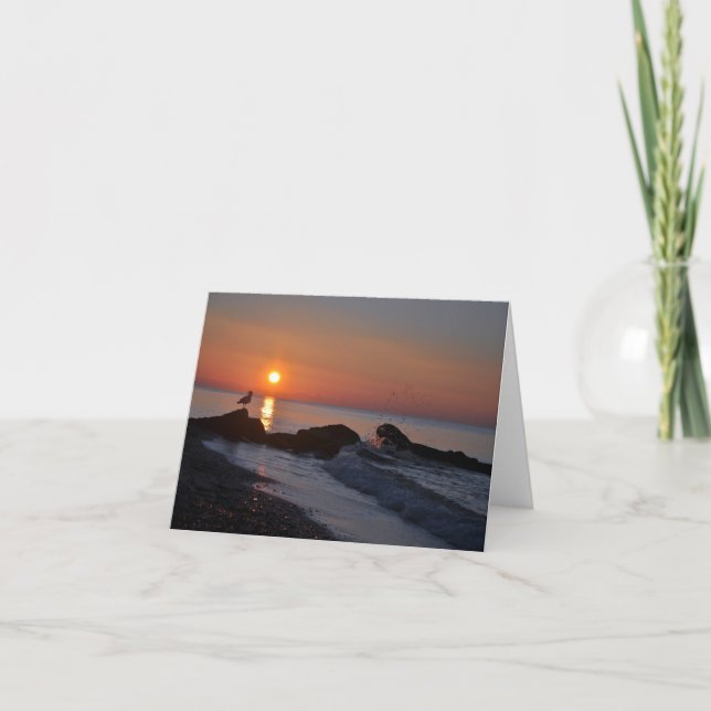 Sunrise on the Cape Blank Notecard (Front)