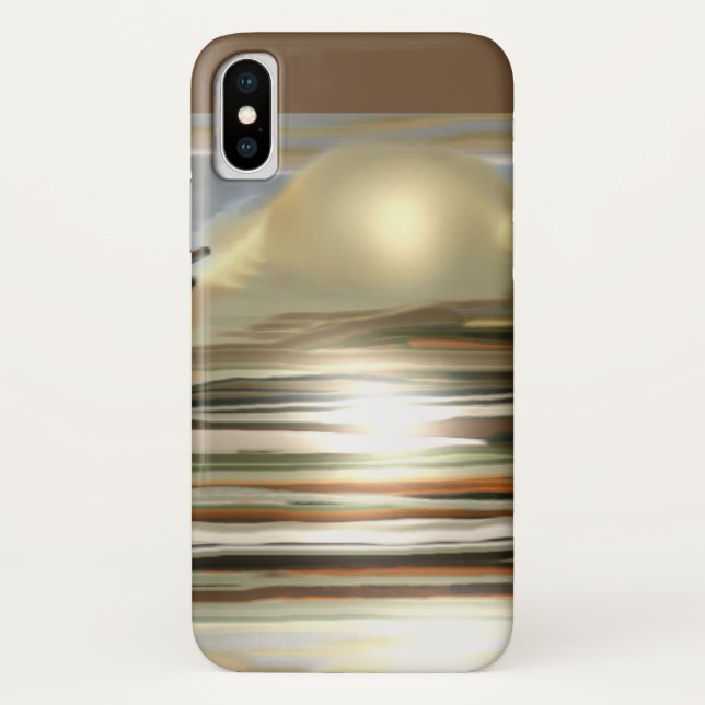 Sunrise on the Desert Abstract Art Case-Mate iPhone Case (Back)