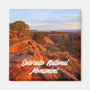 Sunrise on the Grand View Trail at CO Monument Magnet