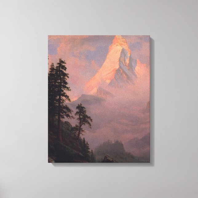 Sunrise on the Matterhorn Canvas Print (Front)