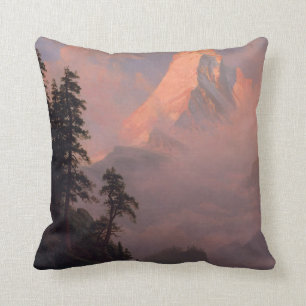 Sunrise on the Matterhorn Throw Pillow