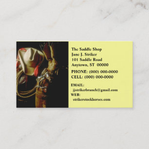 SUNRISE ON WESTERN GEAR BUSINESS CARDS COWBOY HAT
