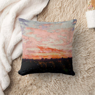 Sunrise or Sunset by Abbott Handerson Thayer Throw Pillow