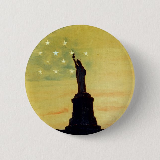 Sunrise or Sunset Own a Liberty Bond 2 Inch Round Button (Front)
