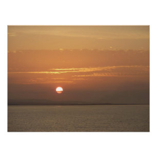 Sunrise over Aruba I Caribbean Seascape Poster