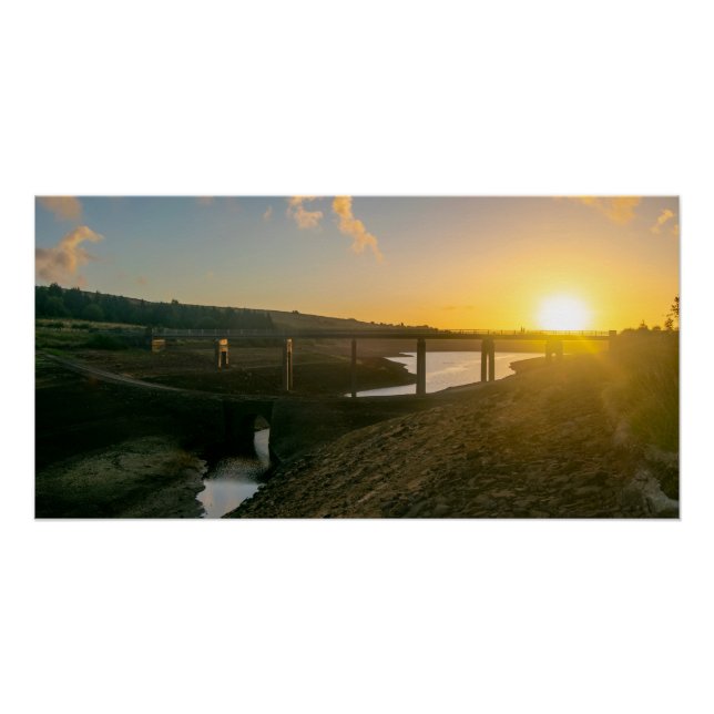 Sunrise Over Baitings Bridge - Exposed Depths Poster (Front)