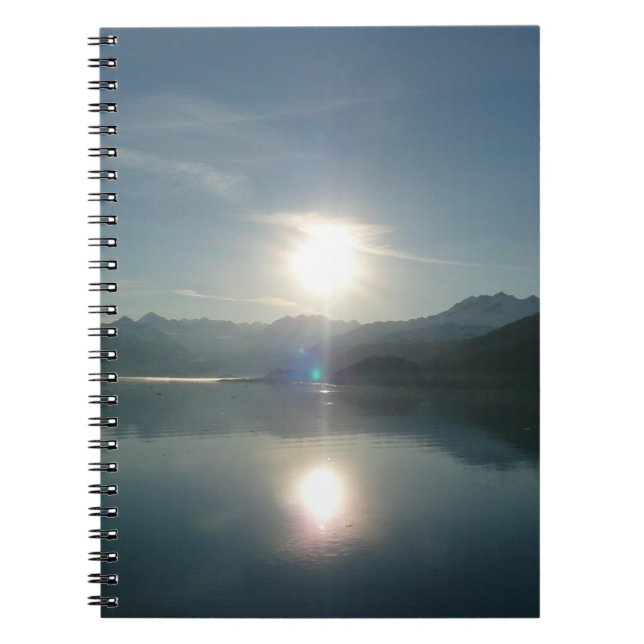 Sunrise over College Fjord Alaska Photography Notebook (Front)