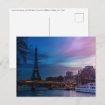 Sunrise over Eiffel tower - Paris, France, Europe