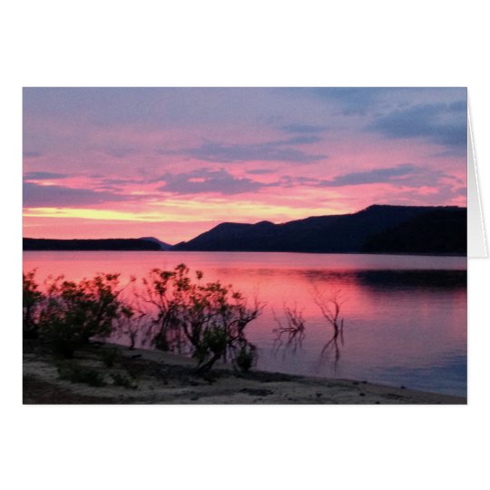 Sunrise over Greer's Ferry Lake BlankGreeting Card