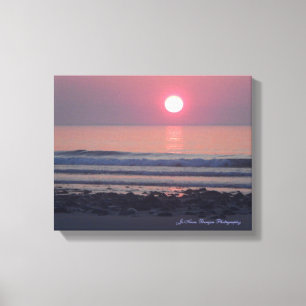 Sunrise over Hampton Beach Canvas Print
