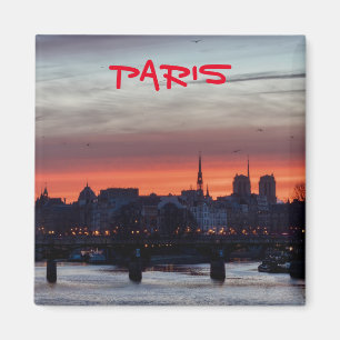 Sunrise over Ile de la Cite and Notre Dame - Paris Magnet