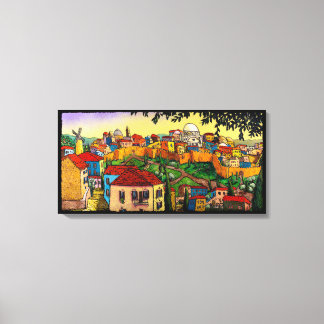 Sunrise over Jerusalem by Jonathan Kis-Lev Canvas Print