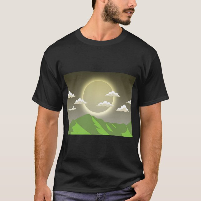 Sunrise Over Mountain Scene Tee (Front)
