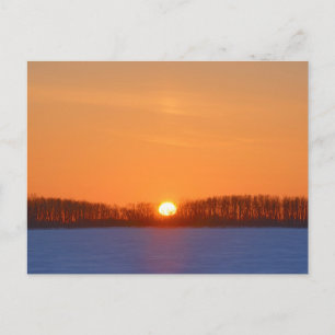 Sunrise Over Prairie   Manitoba, Canada Postcard