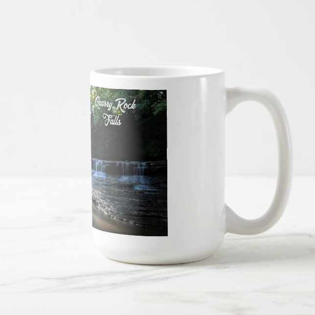 Sunrise over Quarry Rock Falls Coffee Mug (Right)