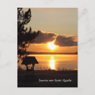 Sunrise over Saint Agathe Postcard
