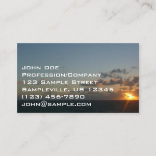 Sunrise over San Juan I Puerto Rico Business Card