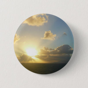 Sunrise over San Juan II Puerto Rico 2 Inch Round Button