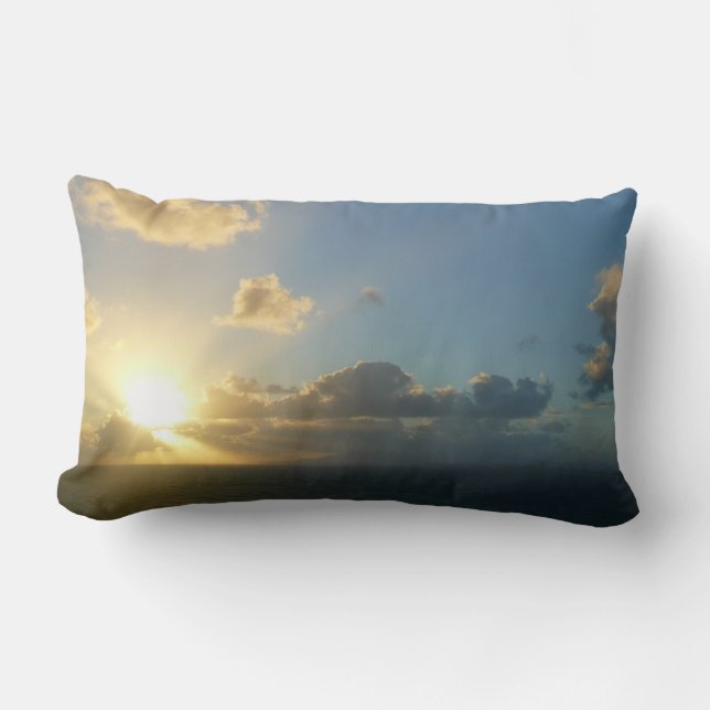 Sunrise over San Juan II Puerto Rico Lumbar Pillow (Front)