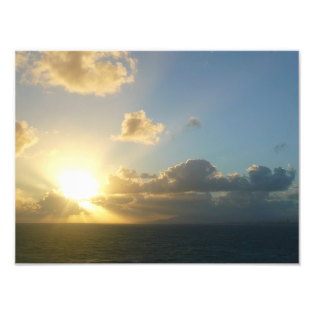 Sunrise over San Juan II Puerto Rico Photo Print (Front)
