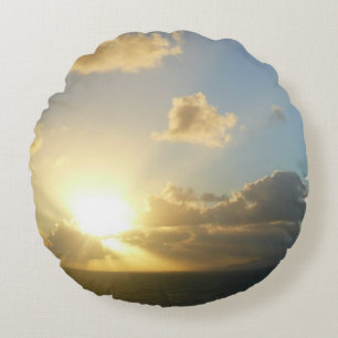 Sunrise over San Juan II Puerto Rico Round Pillow