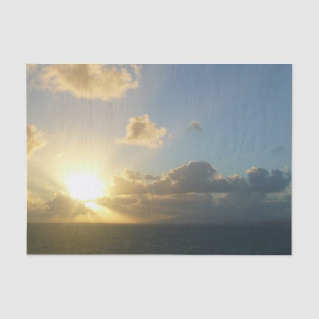 Sunrise over San Juan II Puerto Rico Tissue Paper (Front)