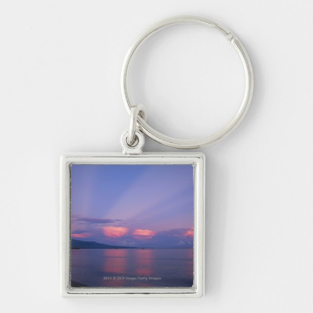 Sunrise over sea keychain (Front)