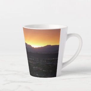 Sunrise over St. George Utah Landscape Latte Mug
