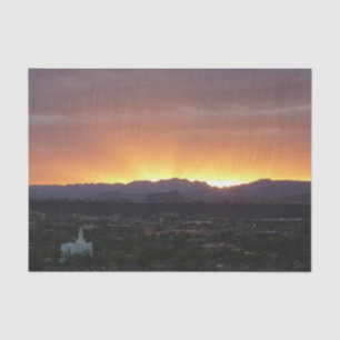 Sunrise over St. George Utah Landscape Tissue Paper