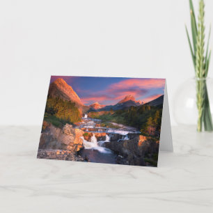 Sunrise over Swiftcurrent Creek Card