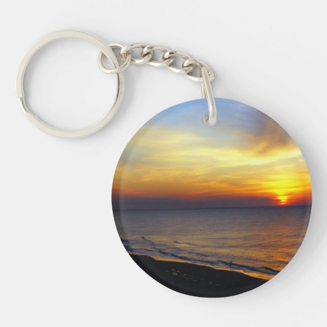 Sunrise over the Atlantic Keychain (Front)