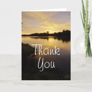 Sunrise over the Maumme river Thank You Card