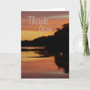 Sunrise over the Maumme river Thank You Card