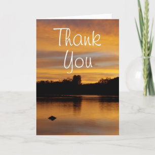 Sunrise over the Maumme river Thank You Card