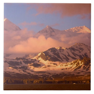 Sunrise over the mountain ranges on South Tile