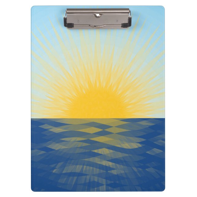 Sunrise over the Ocean New Beginnings Clipboard (Front)