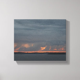 Sunrise Over The Stockholm Archipelago. Canvas Print