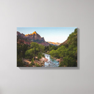 Sunrise Over the Watchman Canvas Print