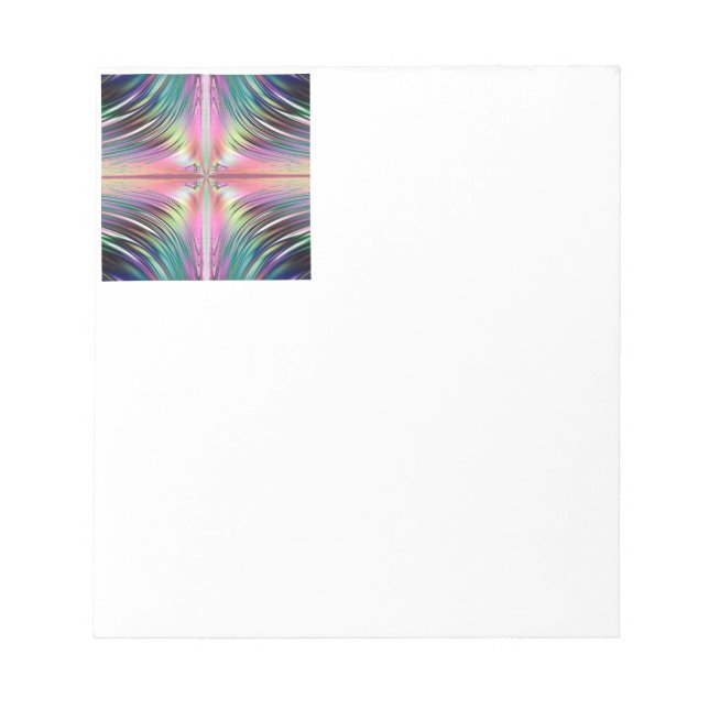 Sunrise over the Waterfalls Fractal Notepad (Front)