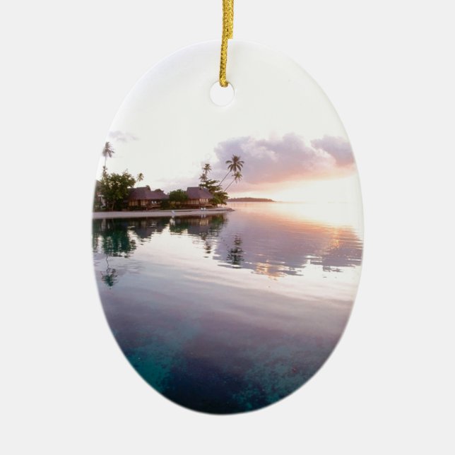 Sunrise Palmilla Coast Cabo San Lucas Mexico Ceramic Ornament (Front)