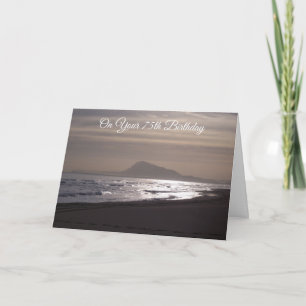 Sunrise Personalised 75th Birthday Card
