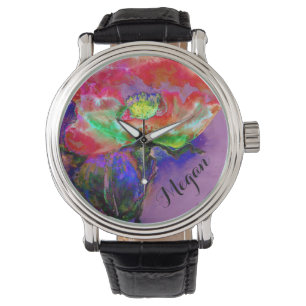 Sunrise Poppy monogram Watch