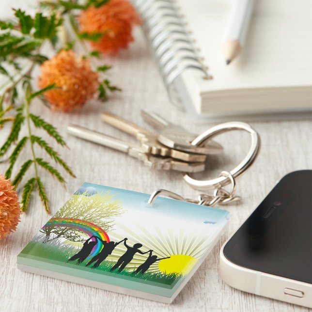 Sunrise Rainbow Children Keychain (Creator Uploaded)