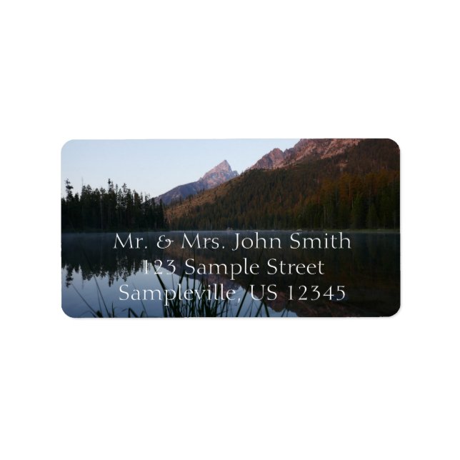 Sunrise Reflection at String Lake I Label (Front)